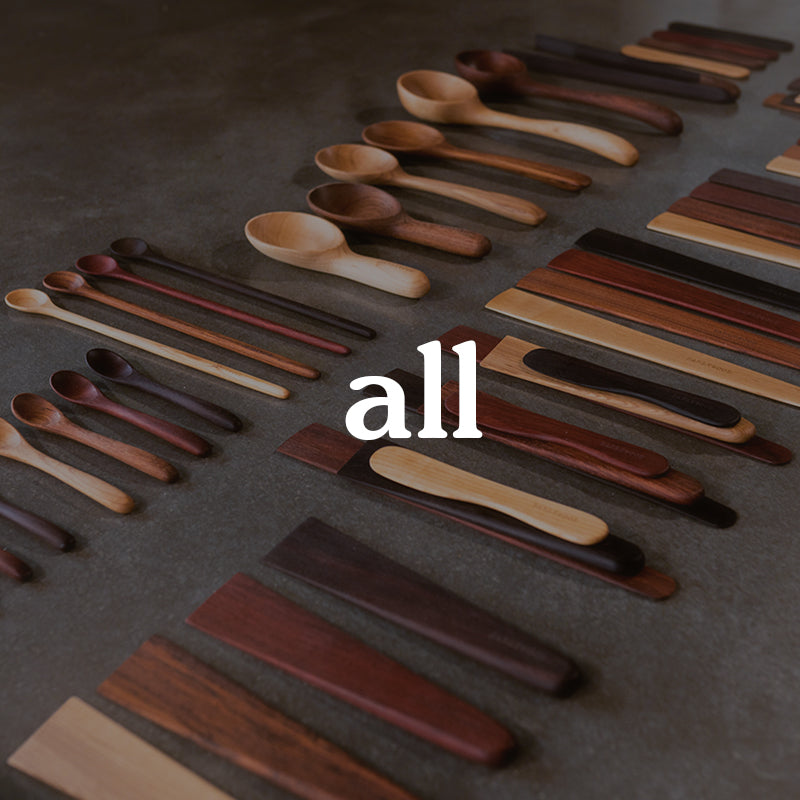 Earlywood Designs entire wooden kitchen utensil product line