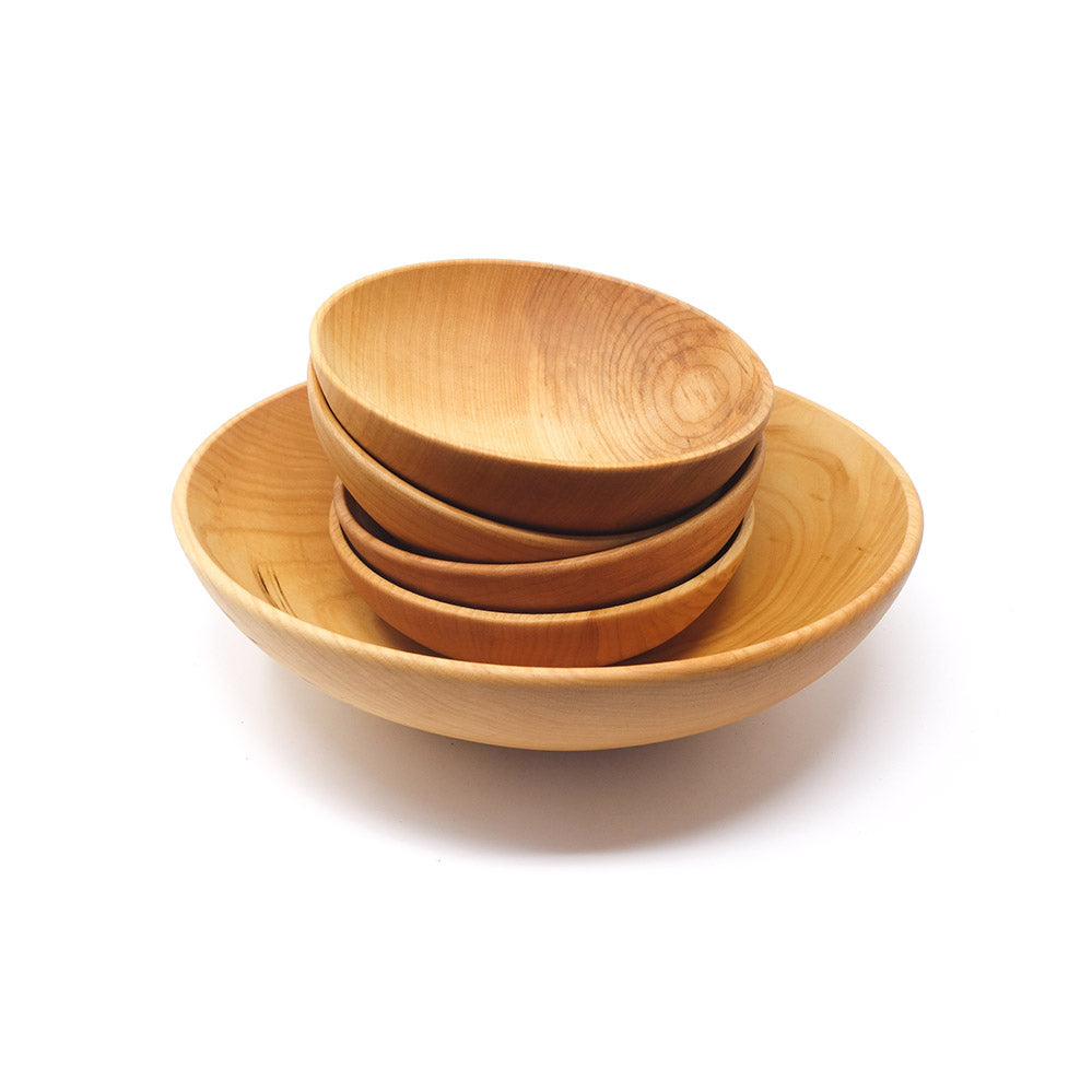 Wooden bowl set - hard maple 3 piece