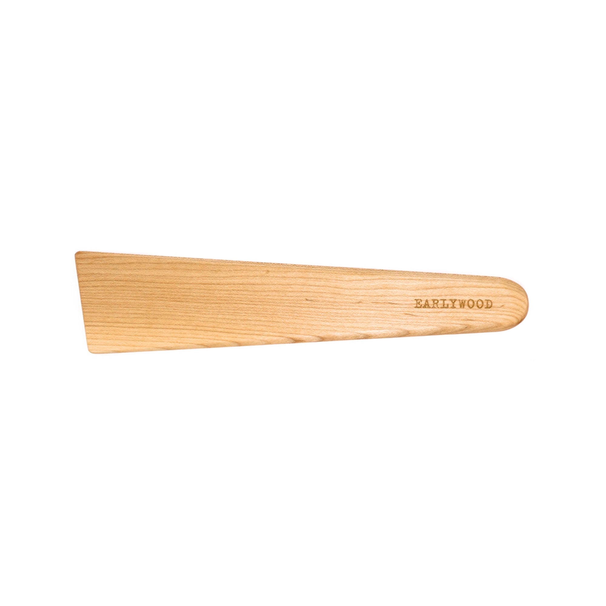 wooden spatula and cast iron scraper - ebony - Earlywood