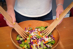 wooden salad bowl set (4 piece) - Earlywood