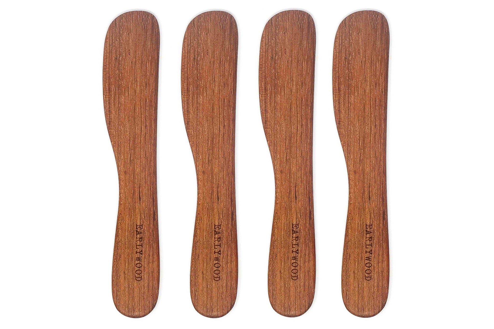 Wood Handle Butter Spreader, 7.5-Inch, Set of 4