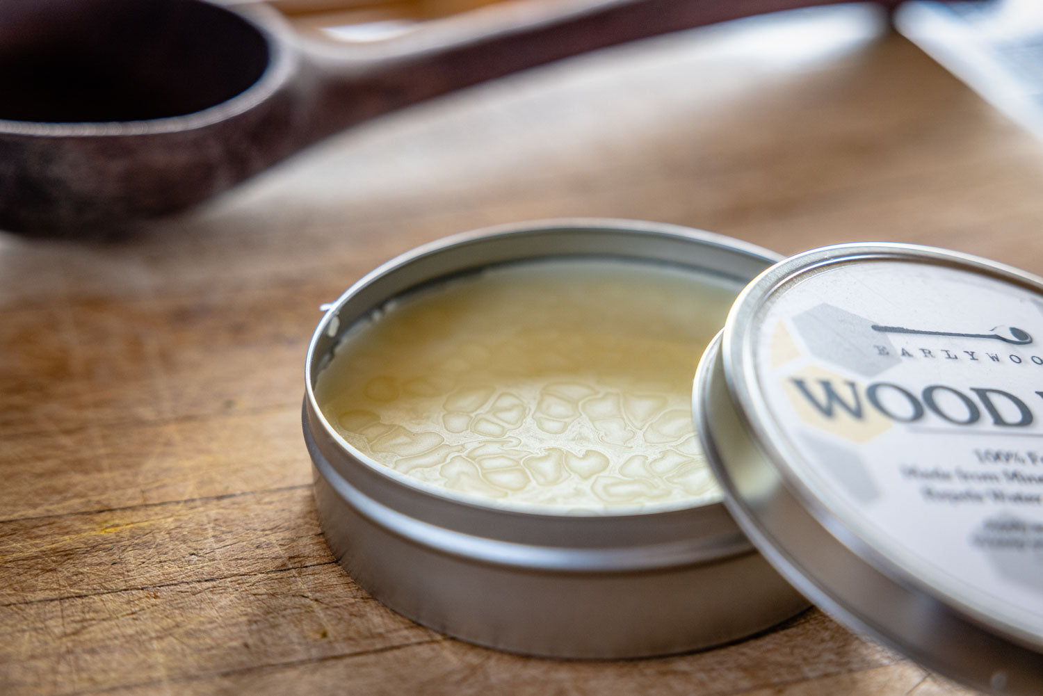 Board and Spoon Wood Wax 2 Oz Organic Beeswax and Mineral Oil Conditioner  and Wood Butter, Made in USA 