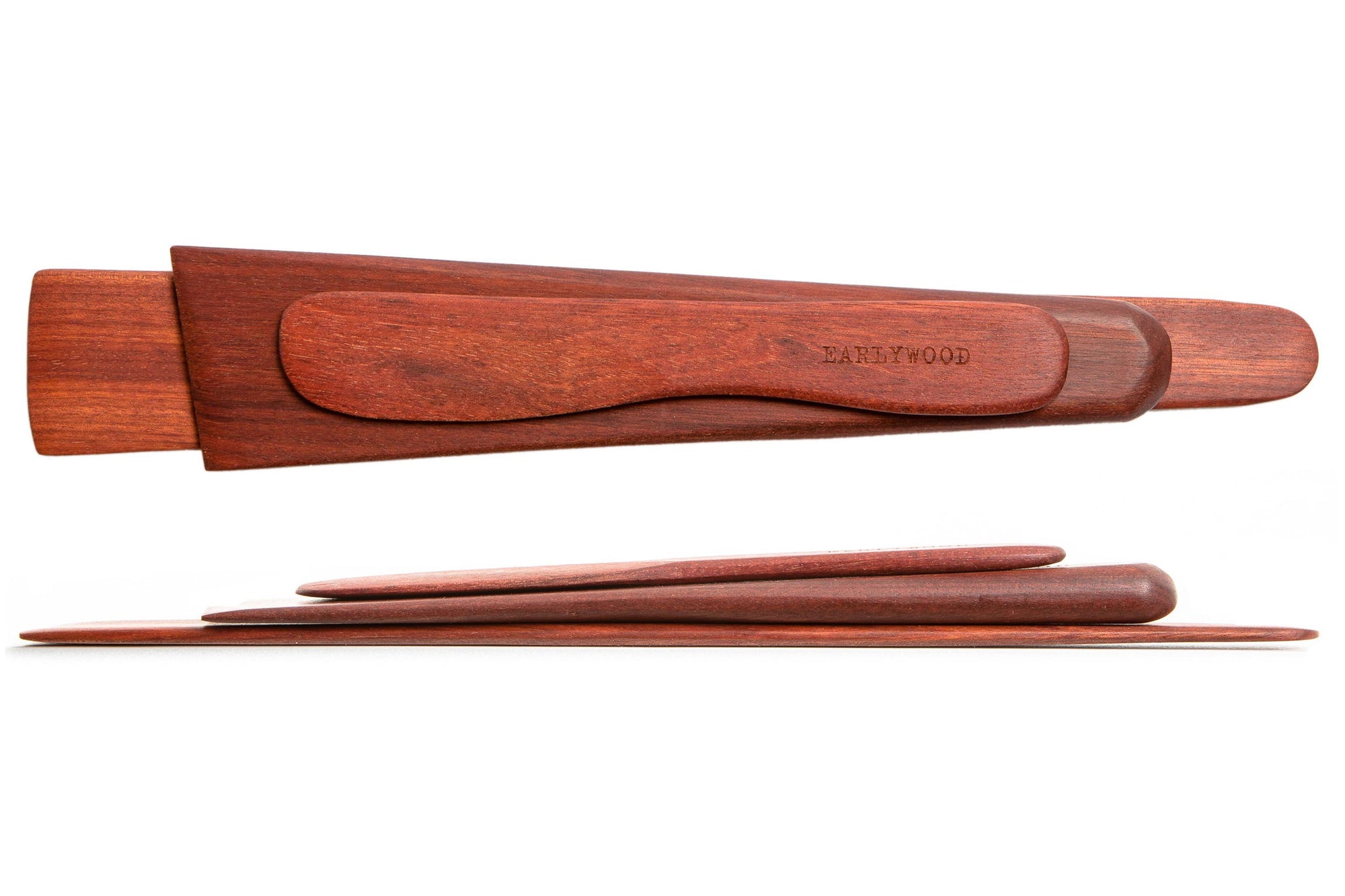 hardwood cast iron utensil set - Earlywood trifecta bloodwood