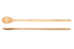 long handled handmade hard maple wooden spoon - earlywood