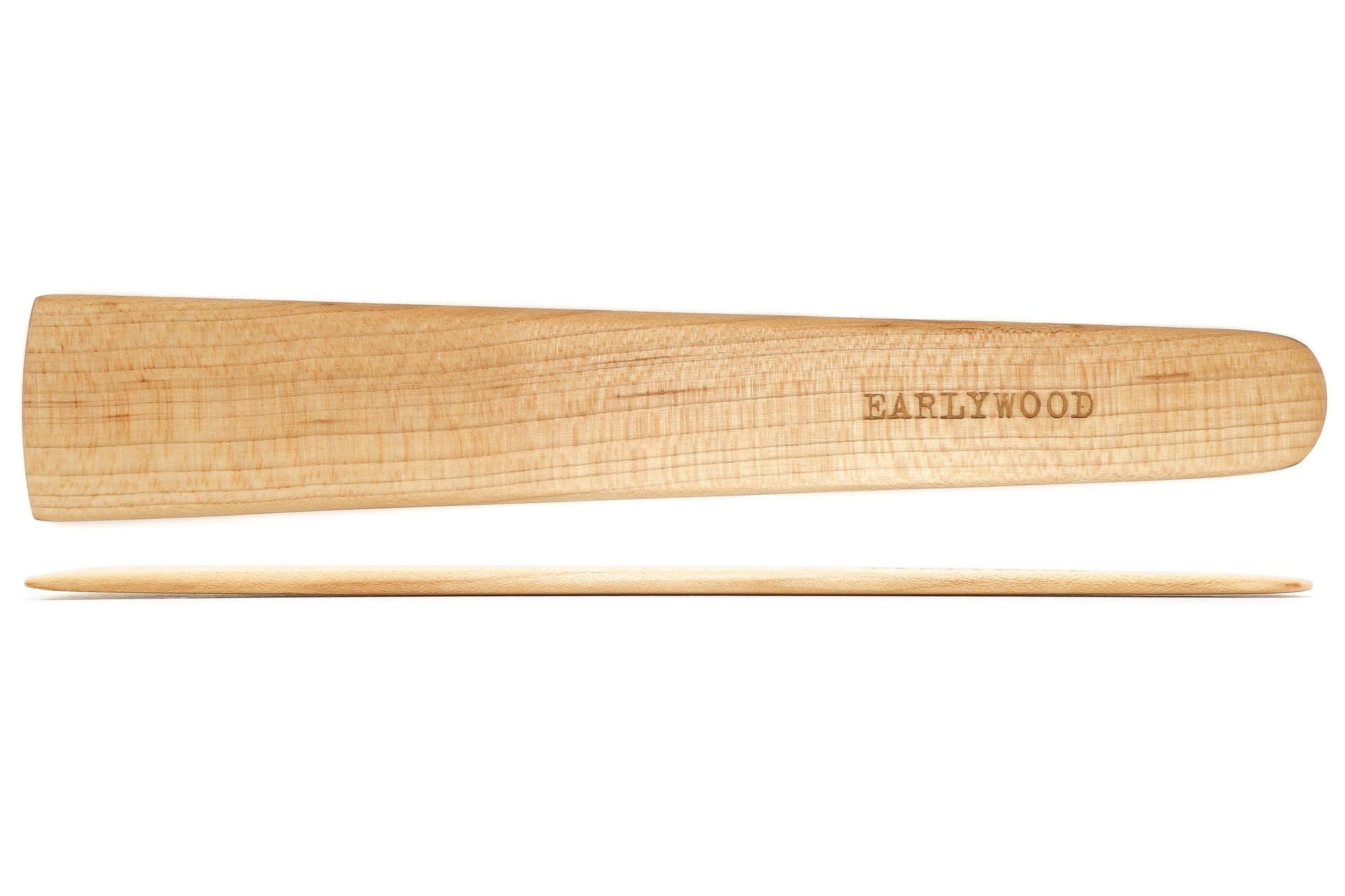 small wood spatula by Earlywood made of hard maple