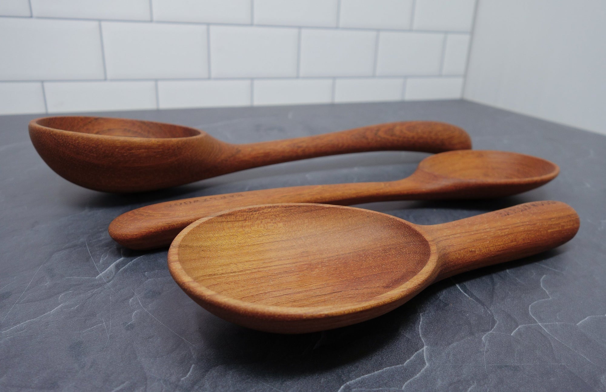 handmade fancy wood serving spoons - Earlywood