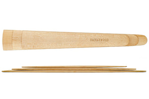thin wood spatula set in hard maple - Earlywood