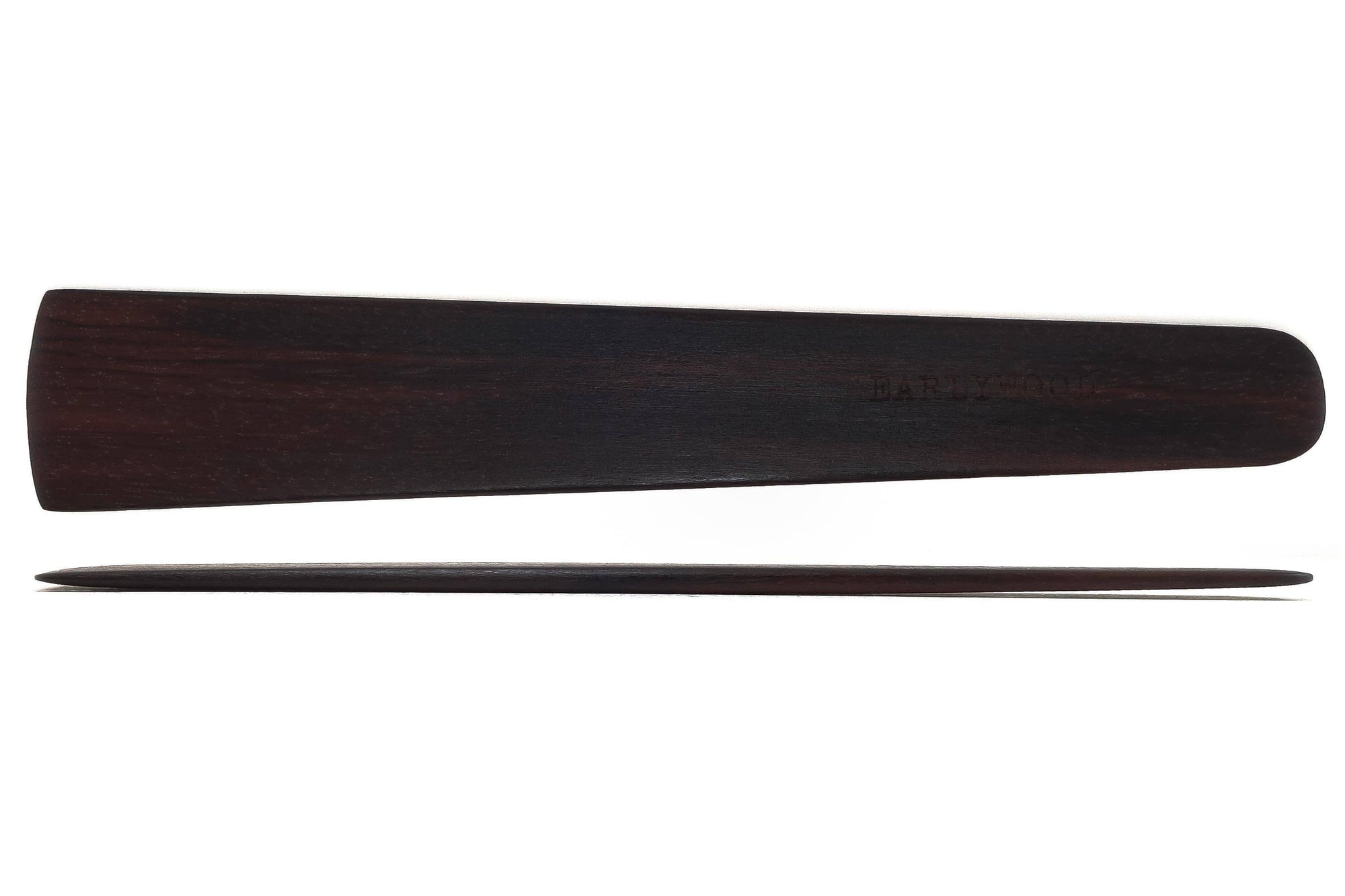 short black wooden spatula made of mexican ebony - Earlywood