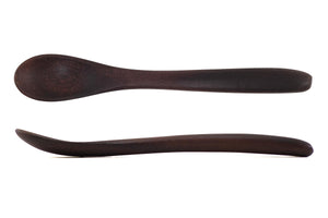 small wooden spoon for feeding babies - ebony - Earlywood