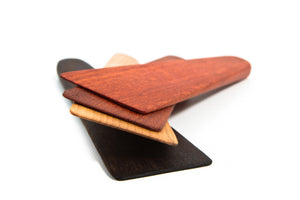 stack of modern wooden spatulas from earlywood