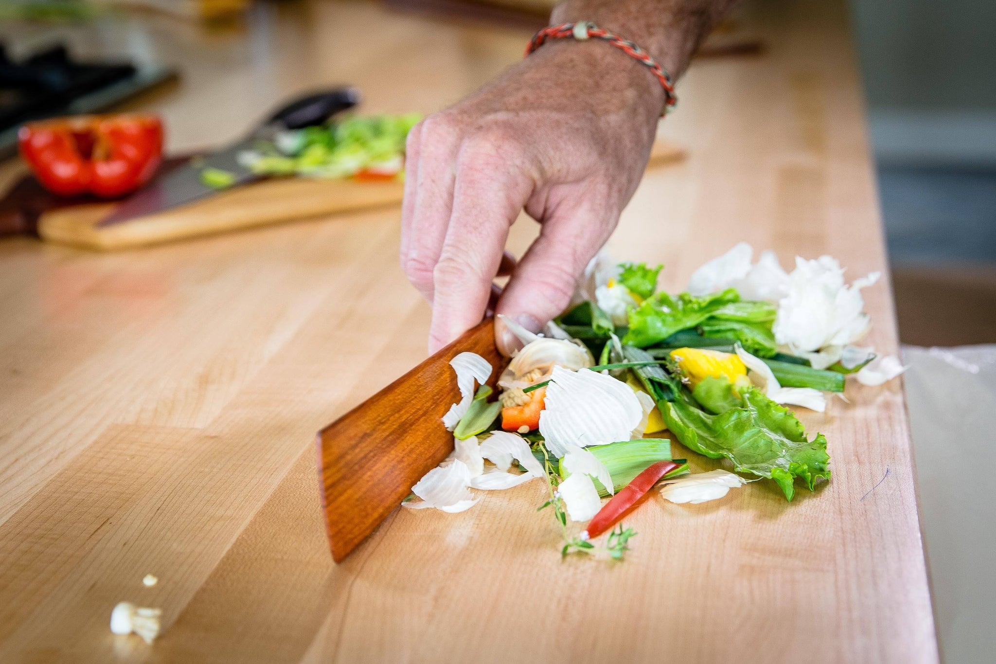 Thin wooden hot sale spatula