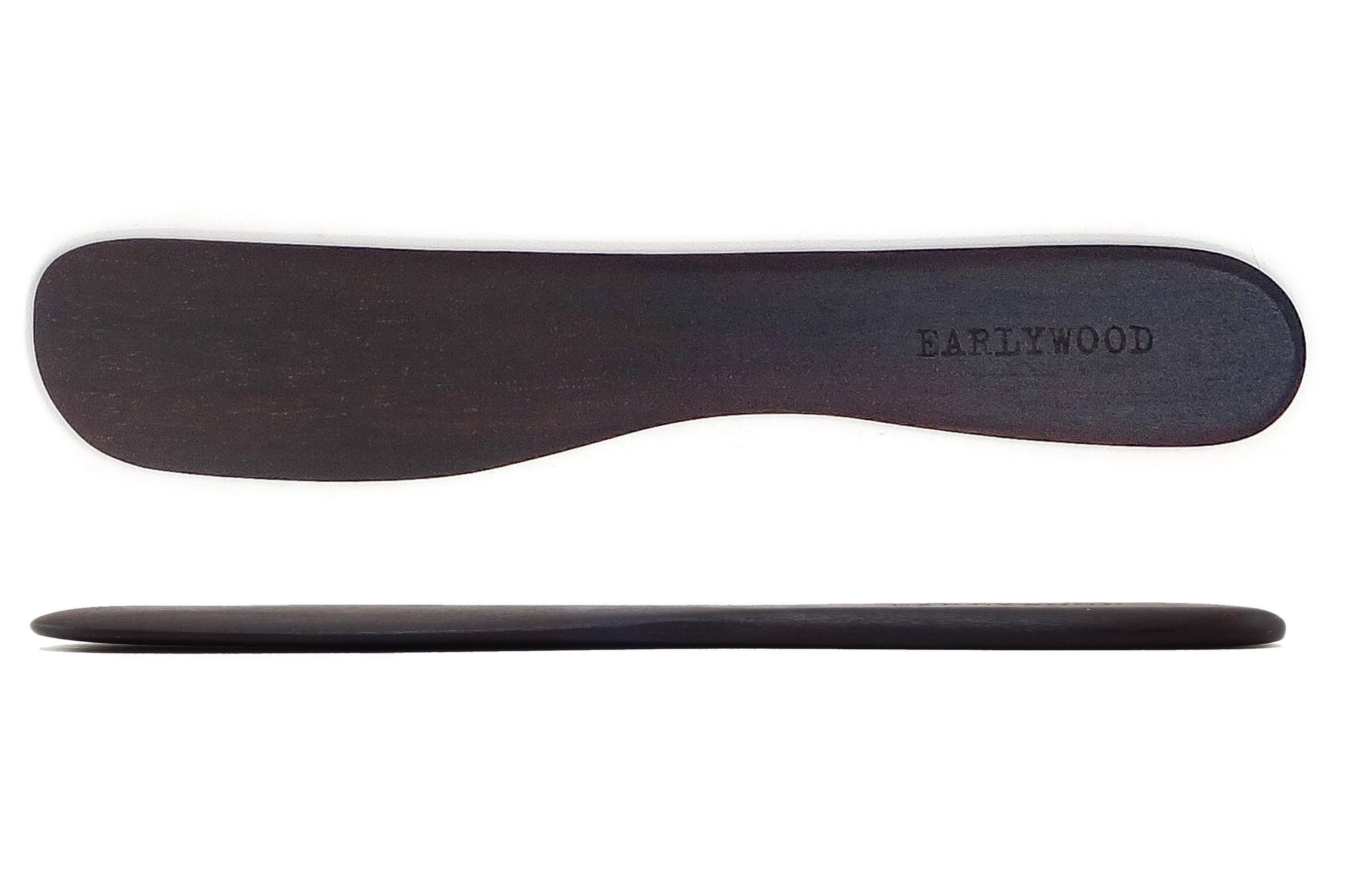 wooden butter knife in ebony - made by Earlywood