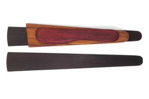 4-piece wood kitchen utensil set Earlywood essentials in ebony jatoba bloodwood