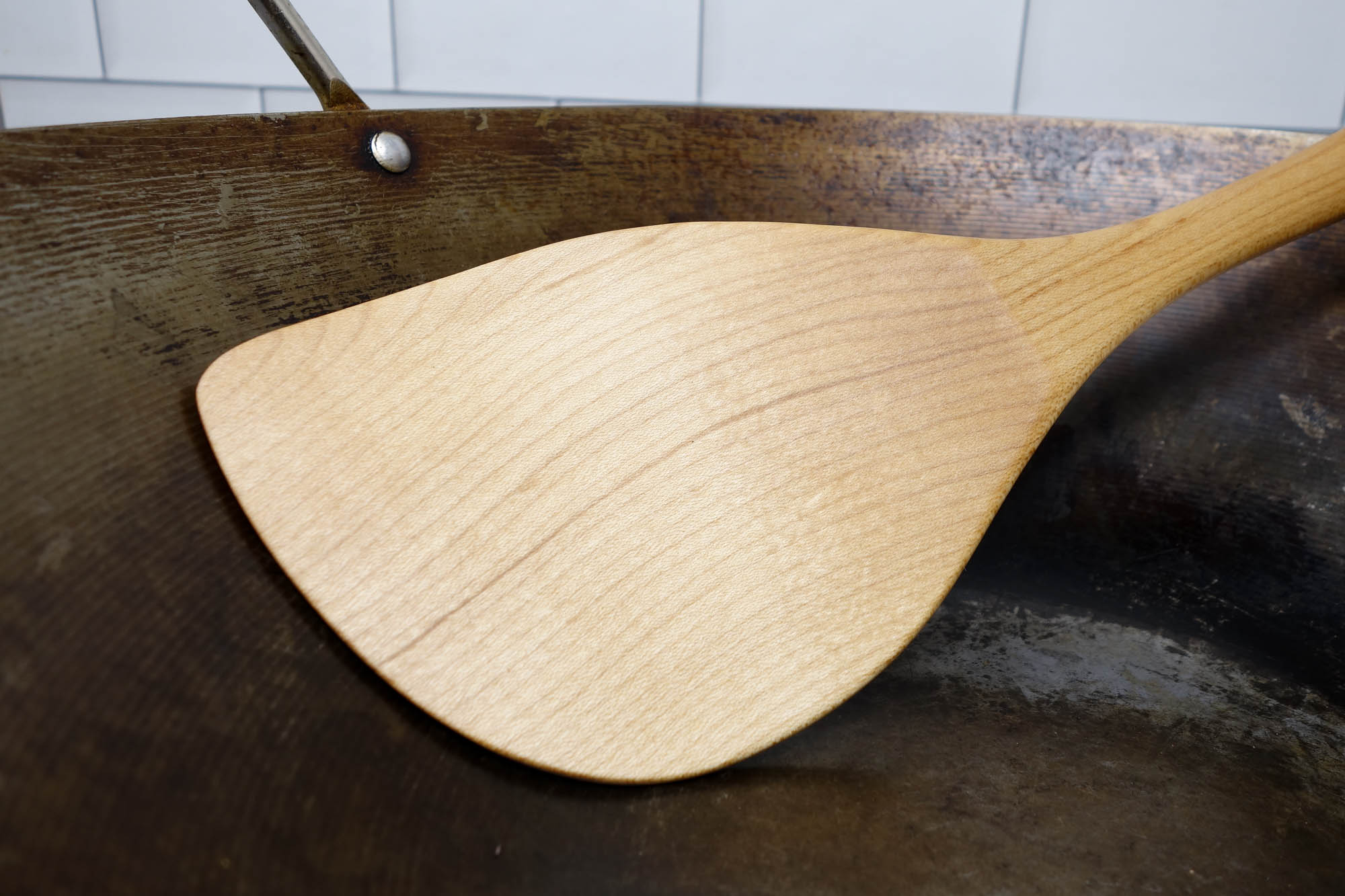 wood wok spatula - Earlywood